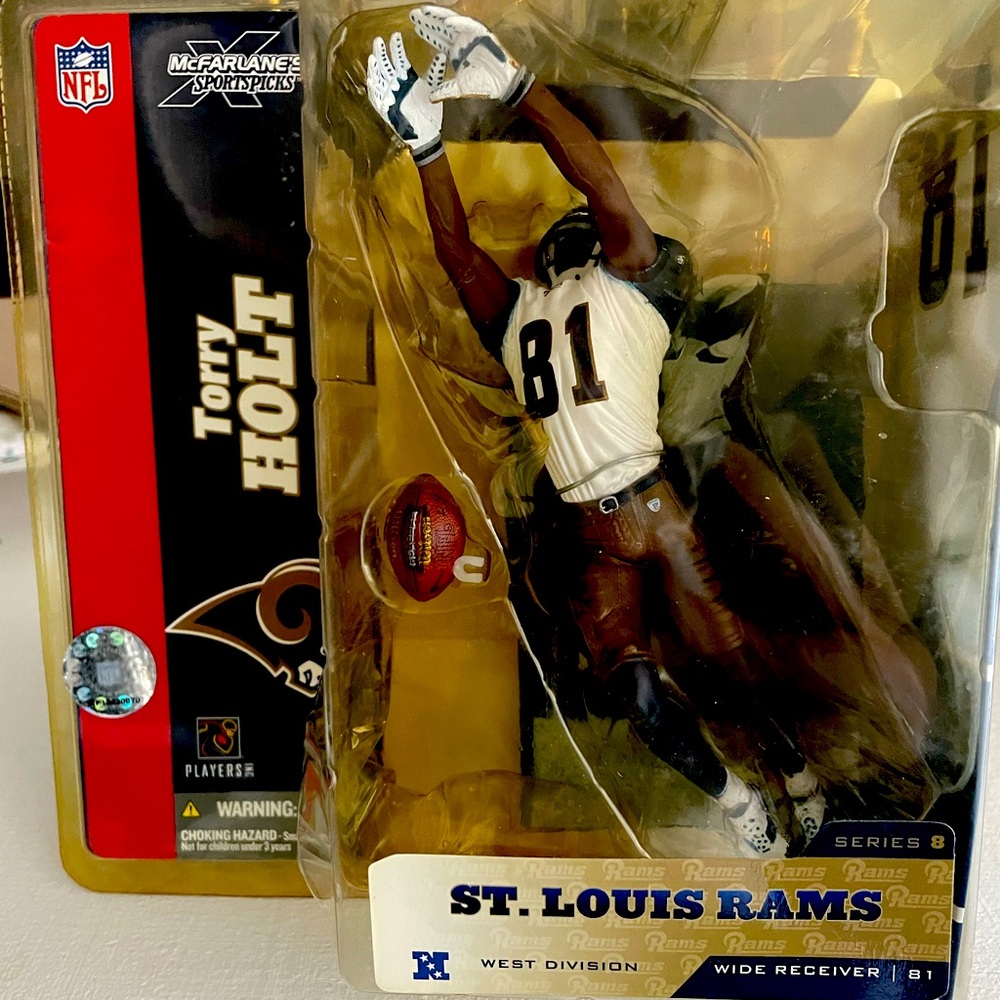 St Louis Rams Wide Receiver Torry Holt Collection Figure, NFL.
